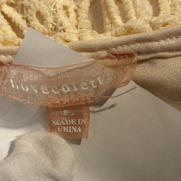 Crotchet Mini Sundress Fully Lined With Elastic Straps Size L - Picture 9 of 11